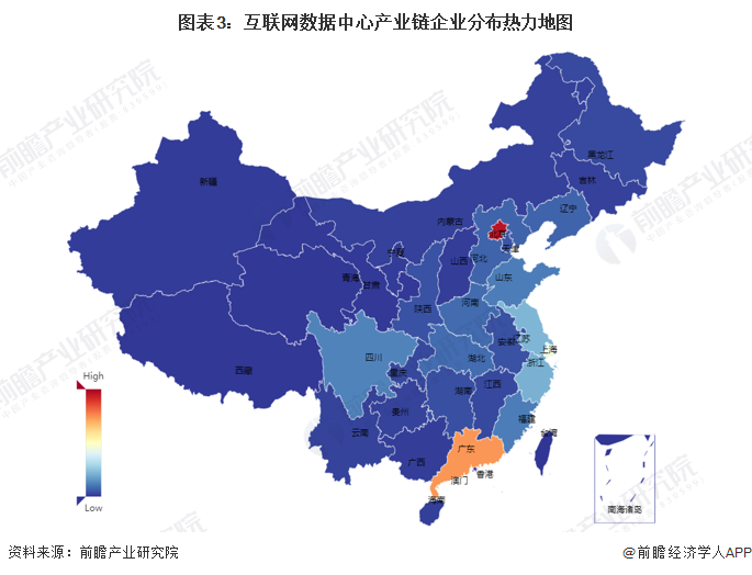 江南娱乐体育APP【干货】IDC(互联网数据中心)行业产业链全景梳理及区域热力地图(图3)